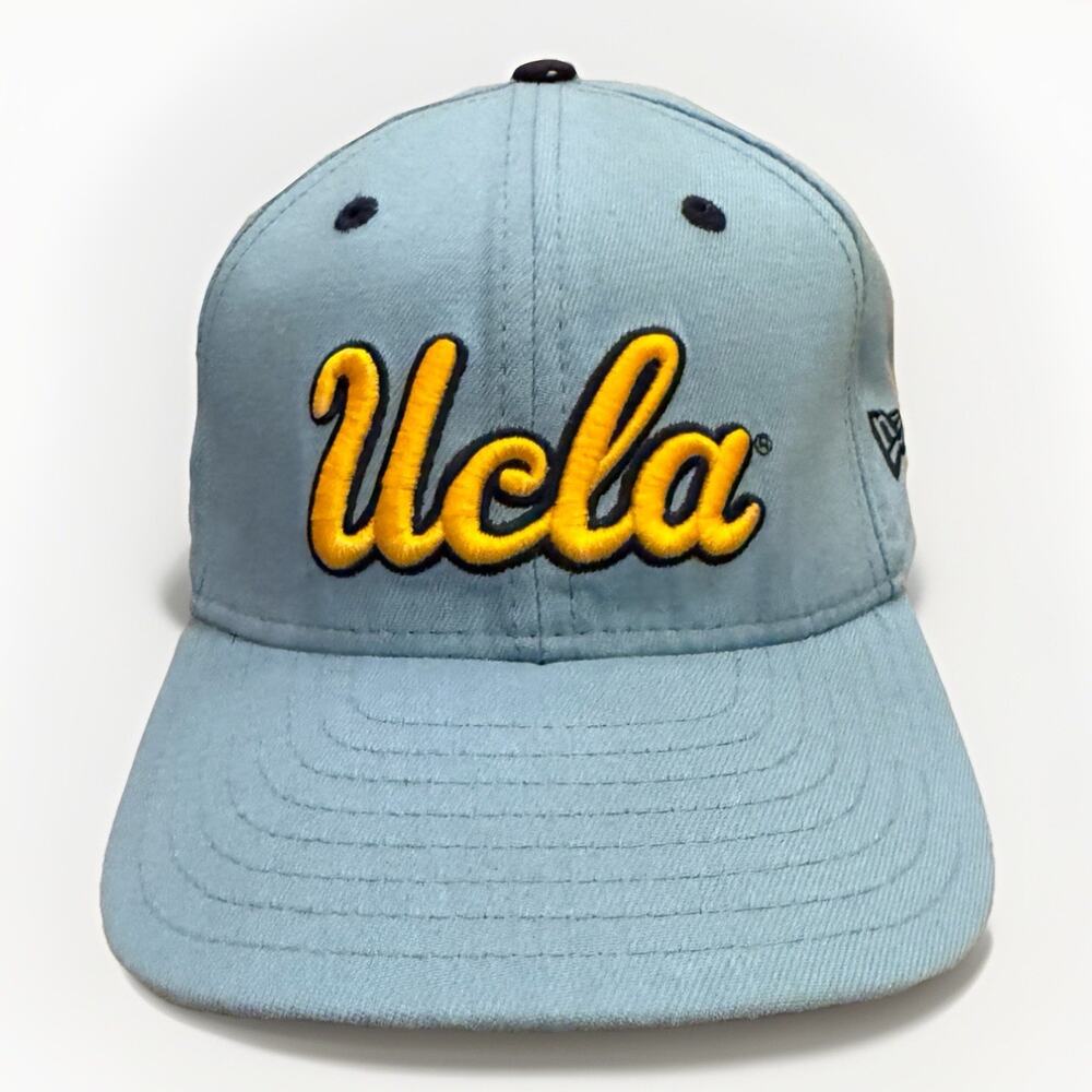 New Era Mens Baby Blue UCLA Bruins Fitted Hat Size 7 3/8 Baseball Cap
